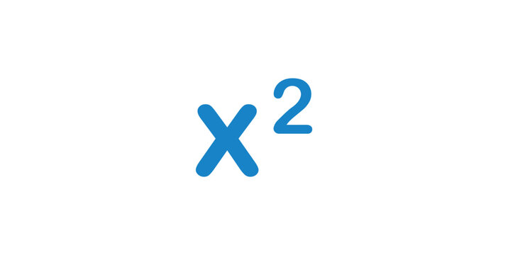 X Square Symbol in Mathematics.