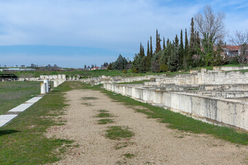 Fototapeta premium Ruins of Ancient Macedonian capital Pella, Greece