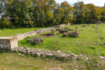 Fototapeta premium Ruins of Ancient Macedonian capital Pella, Greece