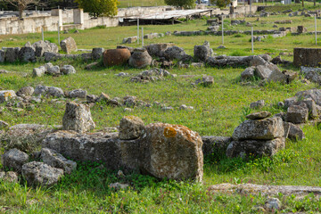 Fototapeta premium Ruins of Ancient Macedonian capital Pella, Greece