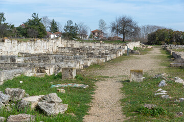 Fototapeta premium Ruins of Ancient Macedonian capital Pella, Greece