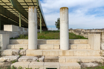 Fototapeta premium Ruins of Ancient Macedonian capital Pella, Greece