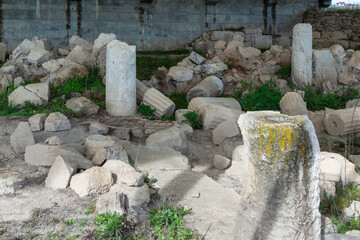 Fototapeta premium Ruins of Ancient Macedonian capital Pella, Greece