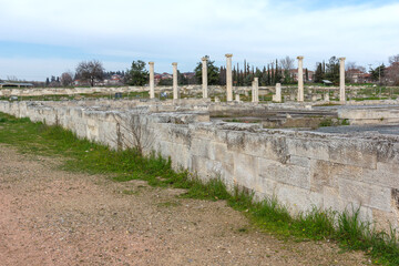 Fototapeta premium Ruins of Ancient Macedonian capital Pella, Greece