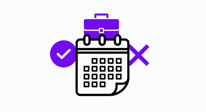 Calendar Planning Icon: A Modern Illustrative Schedule and Reminder Concept.