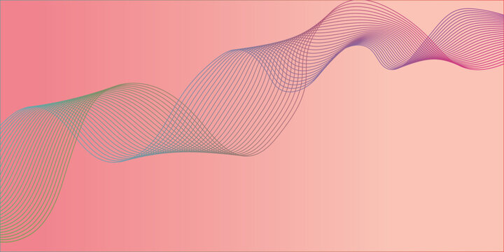 Abstract elegant flowing smooth swoosh speed pink wave stream isolated. curve business flowing stripe frequency sound wave lines and twisted blend lines.	
