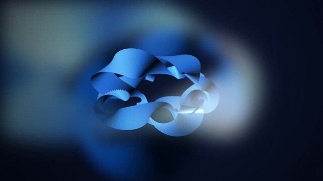 Geometric mobius ribbon twisting seamless loop motion background