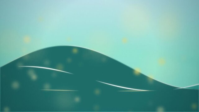 Minimalist water wave horizon seamless loop motion background