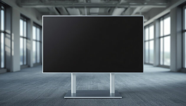 Office LCD display mockup. 3d illustration