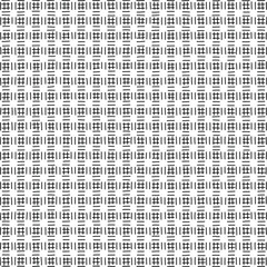 Fototapeta premium Seamless Hand Drawn Grid Pattern Black White Vector Background