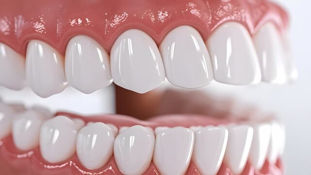 Teeth Alignment Demonstration Showing Jaw Opening and Closing Motion