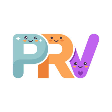 Cute Kawaii PRV Lettering Design
