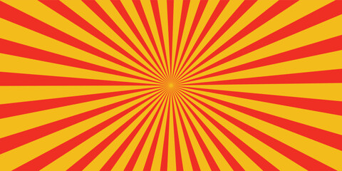 Fototapeta premium Autumn color sun rays background. Abstract orange sun rays design wallpaper. Colorful swirling lines for templates. modern vector illustrator, website, textures,