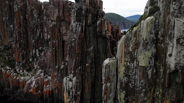 Aerial view east coast tasmania