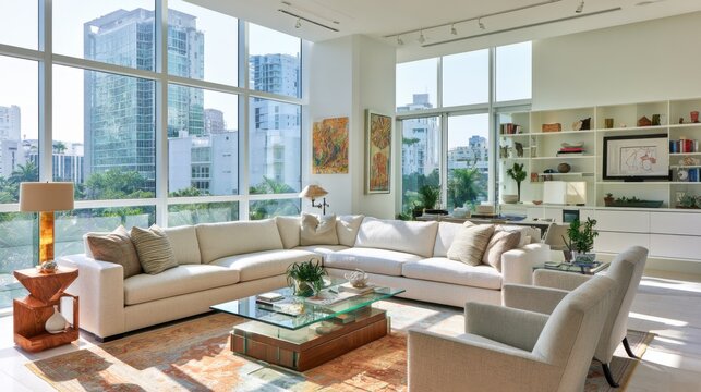 Luxury condominium living room
