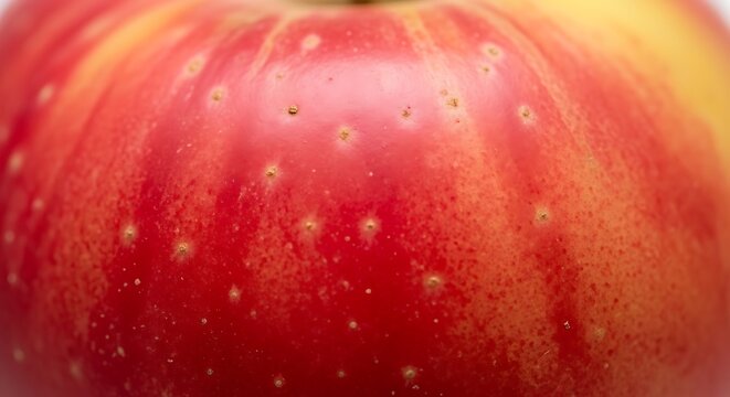 Extreme close up of red apple skin showing texture and pores with ingredient