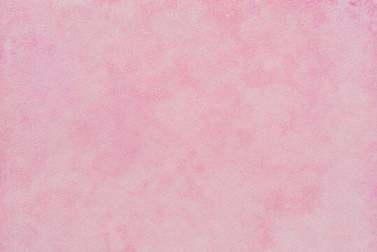 pink watercolor background painted on paper texture