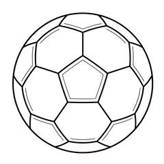 Fototapeta premium Soccer Ball Outline