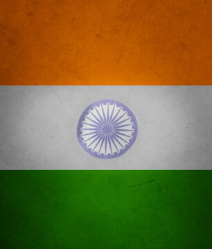 Indian flag on wall