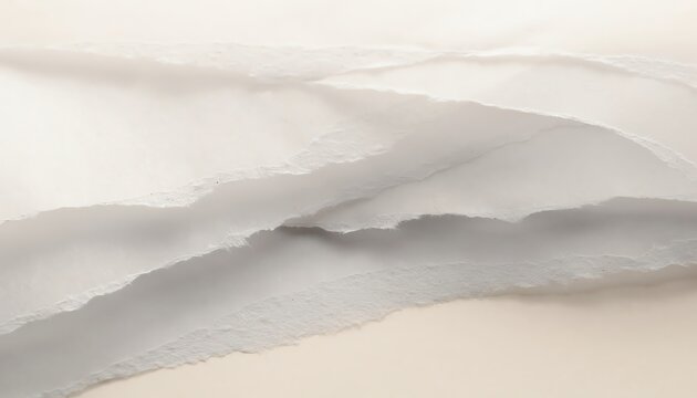 Torn paper soft textured layers overlap gently, creating a calm minimal background for creative projects, stationery, branding, or elegant modern design.