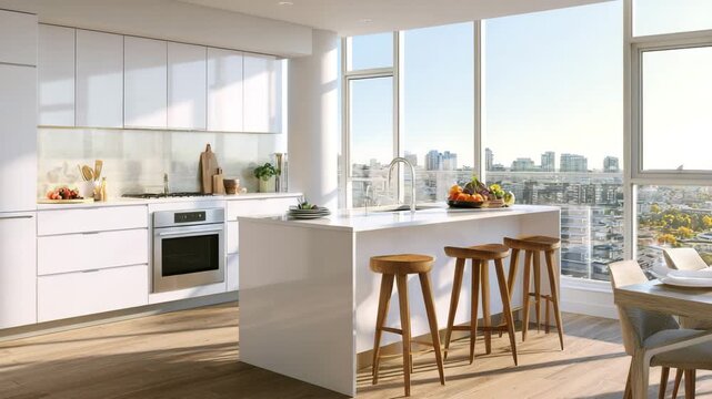 Luxury condominium kitchen