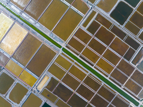The view of the salt field