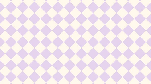 Lavender Diamond Checkers Pattern Drifting Vertically, Seamless Loop