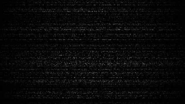 Abstract black and white TV static noise background. Huge noise and glitch. 4K video with Alpha channel