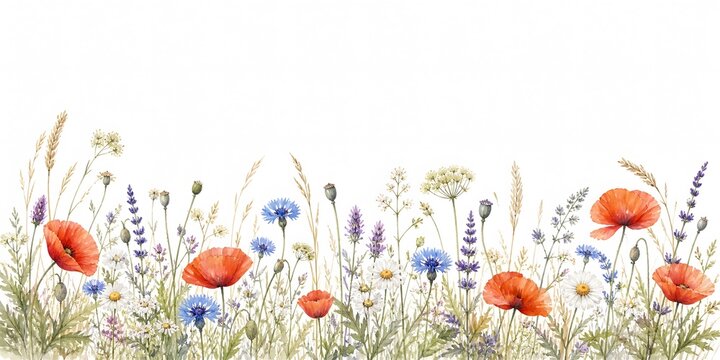 Beautiful watercolor illustration clipart of nature elements brilliantly crafted