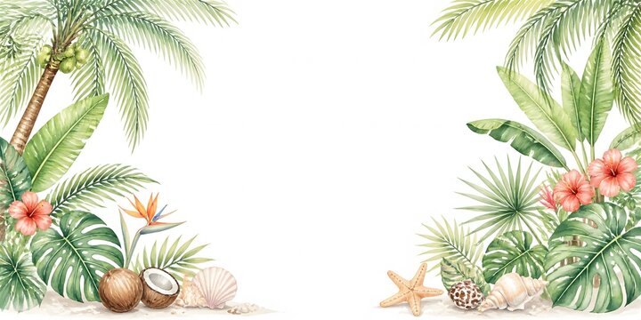 Beautiful watercolor illustration clipart of nature elements brilliantly produced