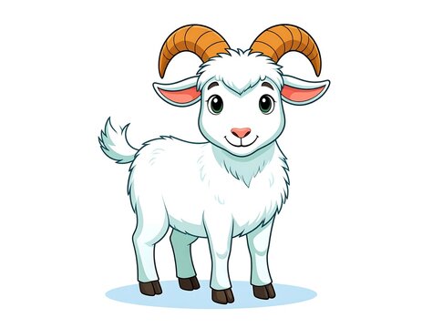 Cute cartoon cow wearing glasses and hat.