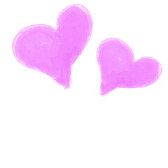 Fototapeta premium pink heart on white background