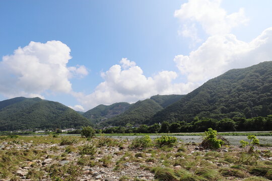 岡山県総社市原　県下最大級の河川敷　水内河原