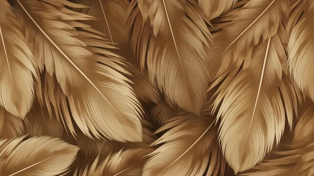 フクロウの羽根を思わせる重なり合う斑模様