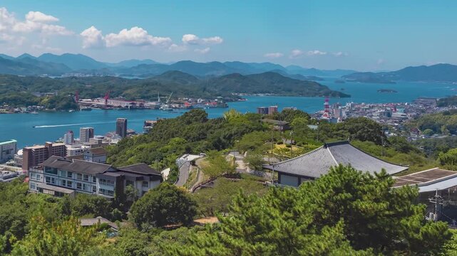 Time Lapse of Onomichi City and Seto Inland Sea, Japan