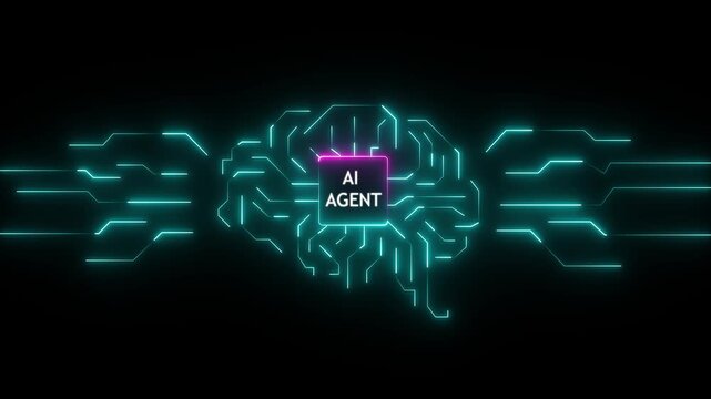 Multi agent AI systems concept AI driven solutions streamline Automate daily Tasks. motion graphic machine learning, system..