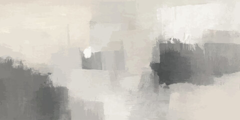 Fototapeta premium Abstract minimalist grey and white painted brush stroke background texture with white painting minimalist art modern design canvas backdrop textured wall monochrome art creative surface