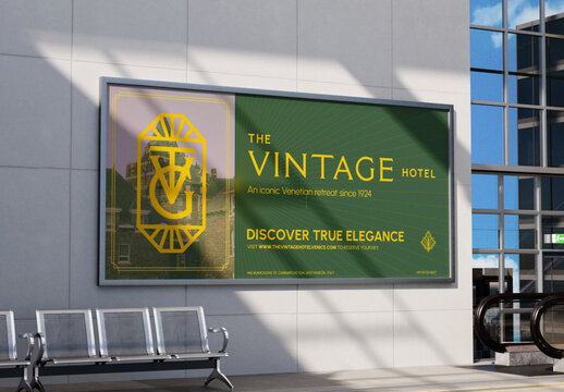 Airport Billboard Mockup