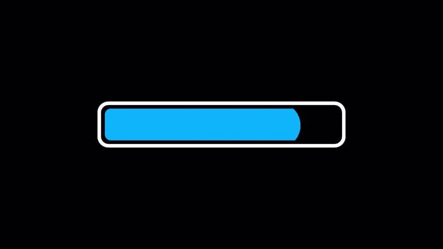 Modern loading progress indicator loops on a transparent background