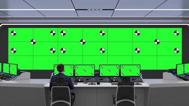 Smart virtual screen technology, large-format display, network-based cloud information monitoring.