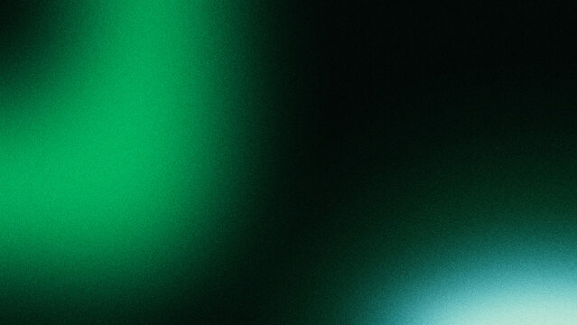 Abstract green gradient background featuring chunky noise texture and soft luminous light effects for modern digital graphic design projects