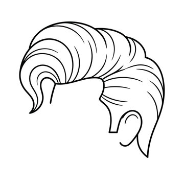 Stylized Hair Outline