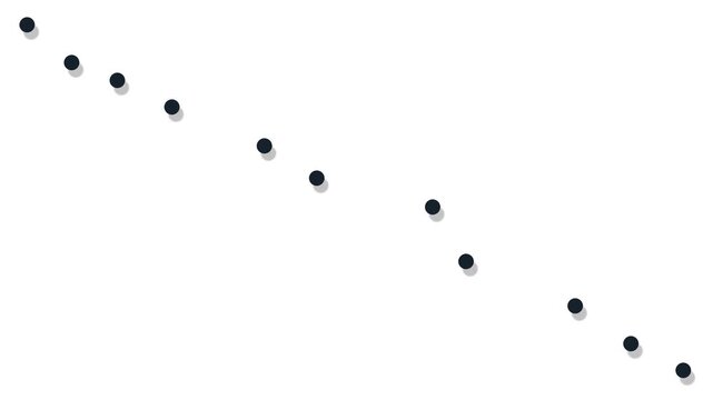 Atoms or molecules are arranged diagonally and they vibrate all the time.