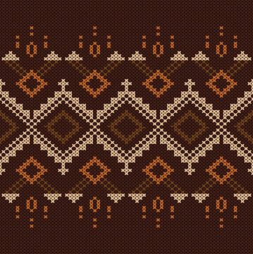     Cotton Argyle Knit Vector concept timeless geometric knit texture seamless pattern, fine diamond motif. Design for fabric, wallpaper, fashion, decor. I drew this by myself, it&rsquo;s not AI generated 
