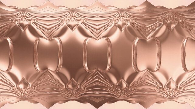 Rose gold metallic abstract pattern background