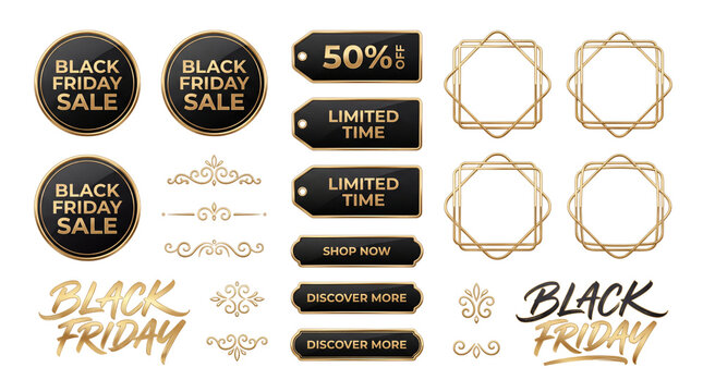 Black Friday luxury gold assets