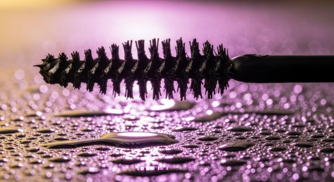 Mascara wand waterproof makeup background
