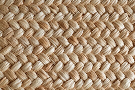 Close up of a woven straw basket texture