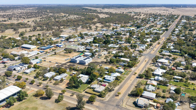 The north Queensland outback town of Blackall.
