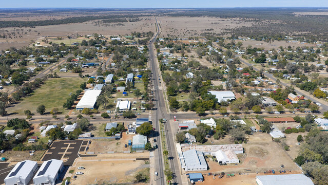 The north Queensland outback town of Blackall.
